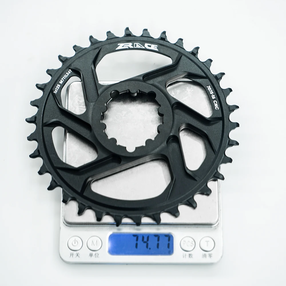 ZRACE 1 x 12s Chainrings, 28/30/32/34/36T 7075AL Vickers-Hardness 21, Offset 6mm, for GXP Direct Mount Crank, Compatible Eagle