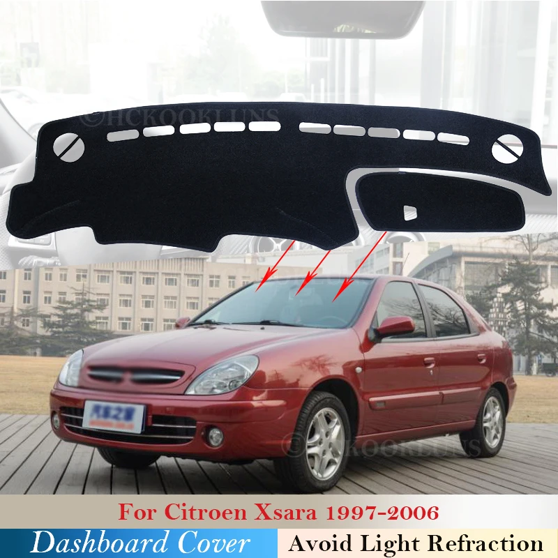 Dashboard Cover Protective Pad for Citroen Xsara 1997~2006 Car Accessories Dash Board Sunshade Carpet 2005 2004 2003 2002 2001