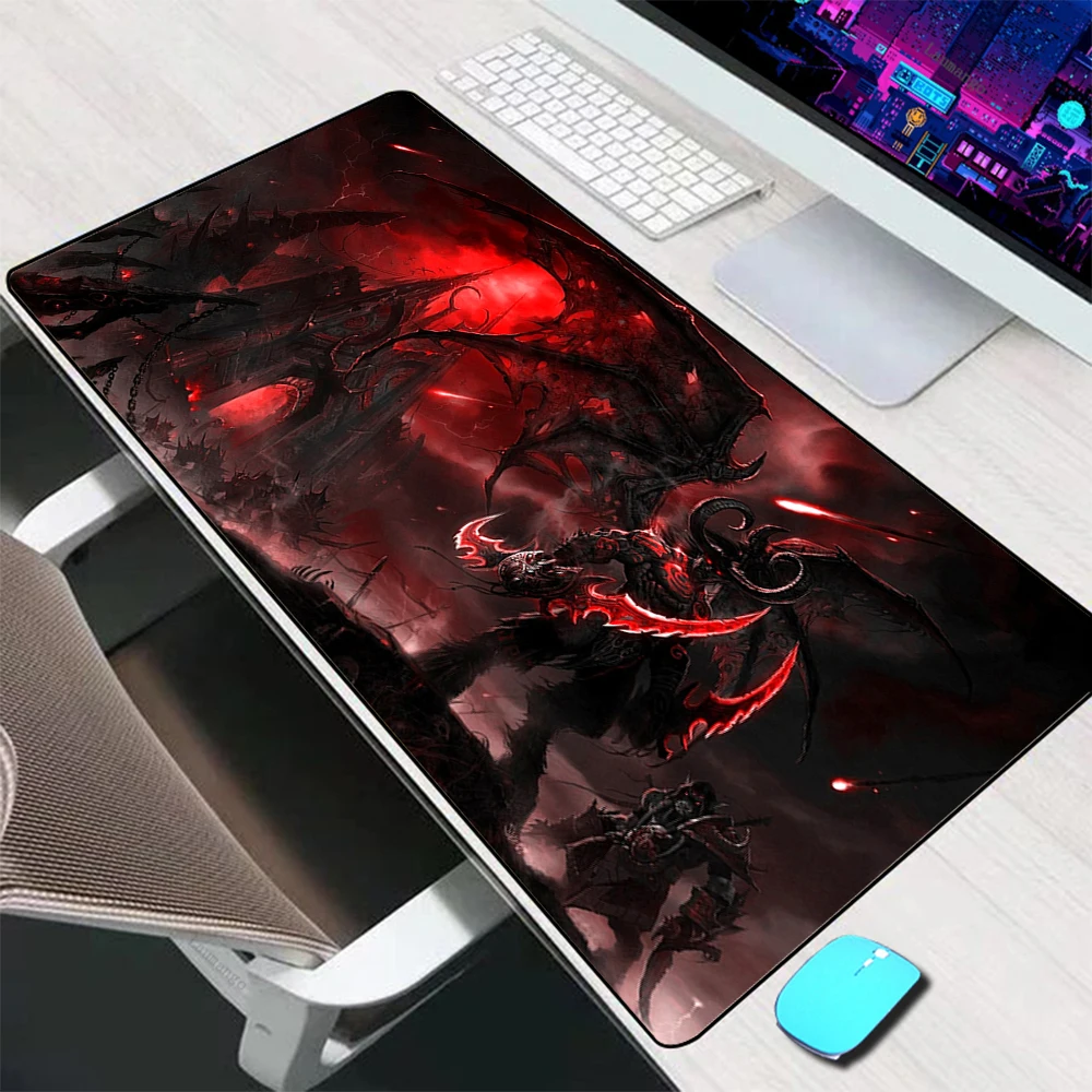 Alfombrilla de ratón World of Warcraft Illidan, accesorios grandes para juegos, alfombrilla para ratón, alfombrilla para teclado, alfombrilla de escritorio, alfombrilla para ordenador, alfombrilla para jugador de PC
