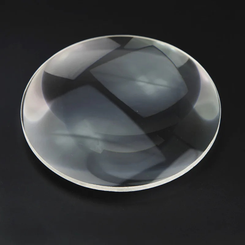 Desktop Magnifier Replace Lens 127mm 8X Magnifying Glass Lens K9 Double Convex White Optical Glass Lens Biconvex Lens