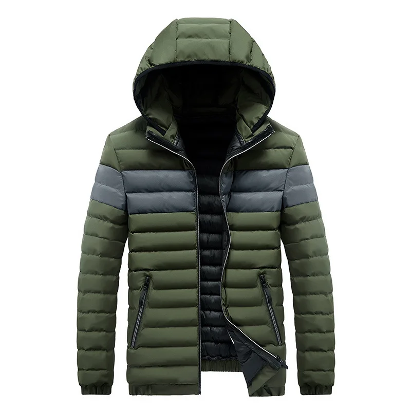 Men Parkas 2022 Brand Men Cotton Padded Winter Mens Warm Jackets Autumn Outwear Male Thick Windproof Hooded Parka Coats 4XL