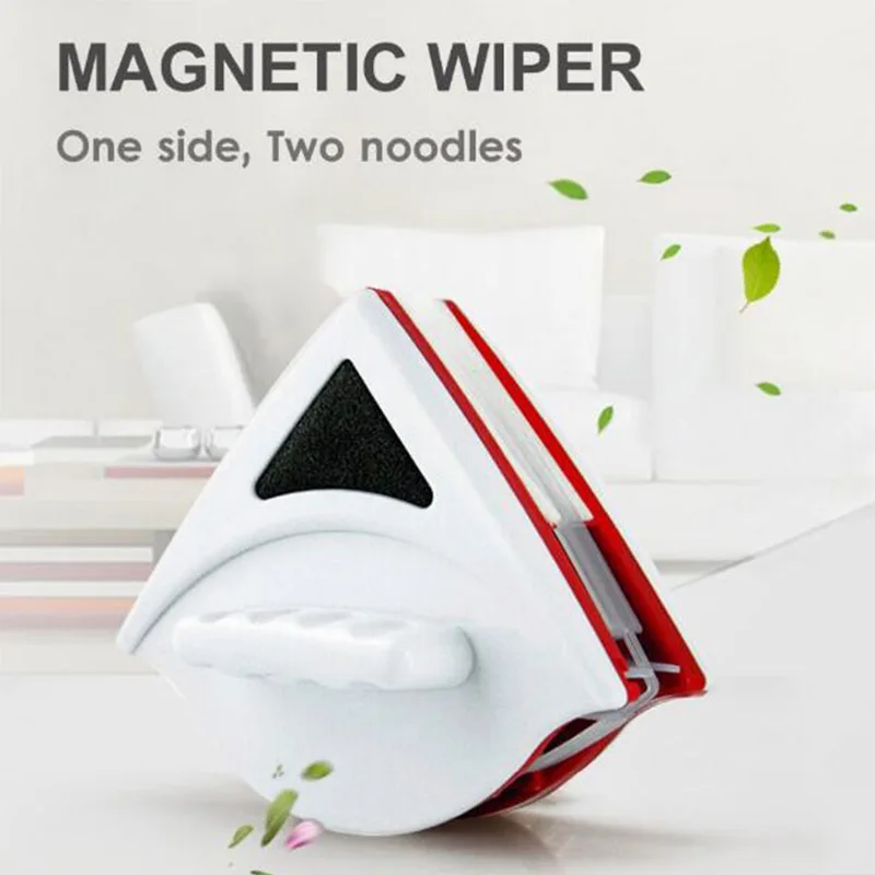 Magnetic Window Cleaner Wiper Double Side Wipe Brush Washing Glass Cleaning Washer Tools