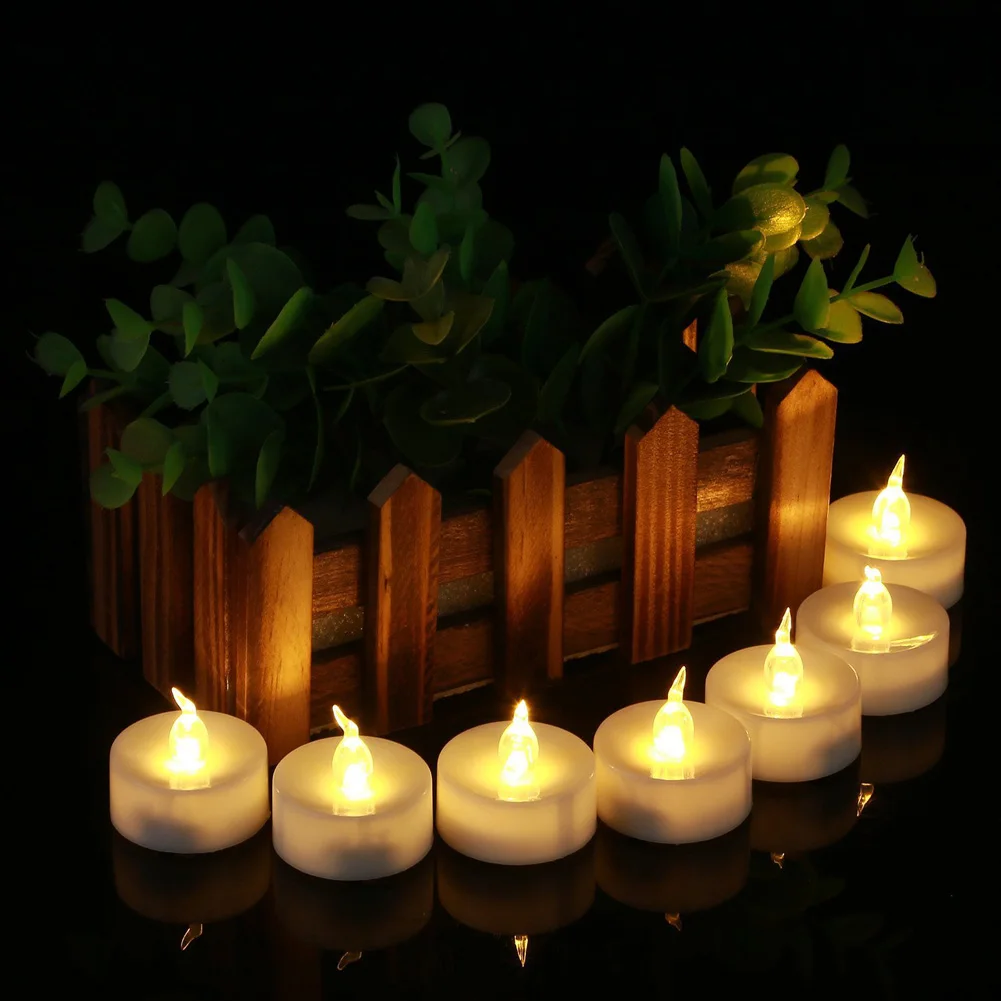 5 Pieces Timer LED Flameless Candles WIth Batteries,Flameless Electric Small Fake Mini Candles For Home Window Table Decoration