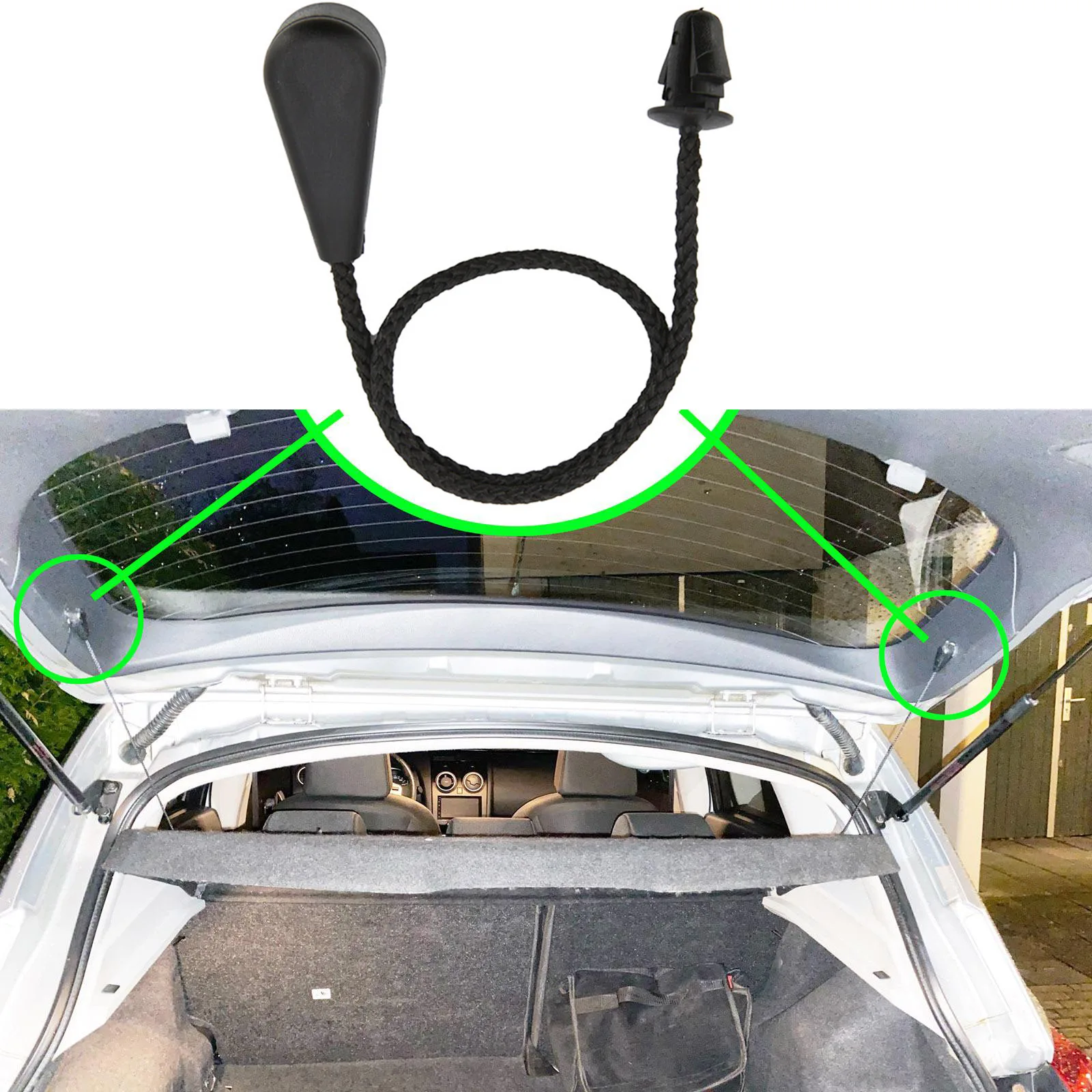 Boot Trunk Rear Parcel Shelf Cord String Strap 7701045160 7701062123 for Renault Megane Clio Laguna MK1 MK2 MK3 1 2 3 Hatchback