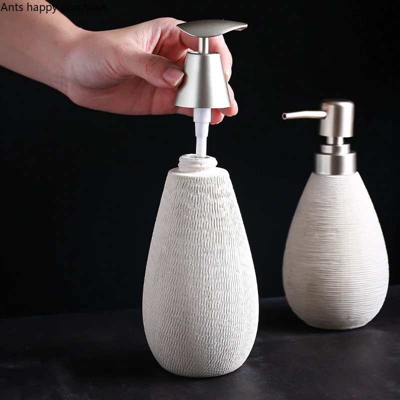 Ceramic Lotion Bottle Shower Gel Bottle Home Accessories Hand Sanitizer Bottle Soap Dispenser Lotion Container Bathroom Products