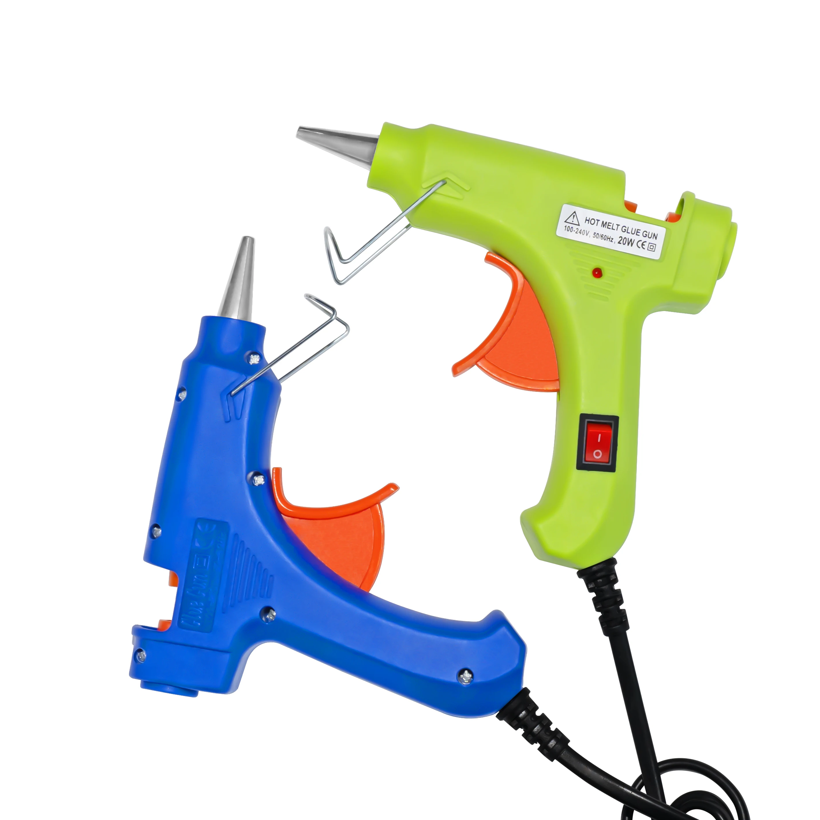 20W Hot Melt Glue Gun With 7*100MM Glue Sticks Industrial Mini Guns Thermo Electric Heat Temperature Tool