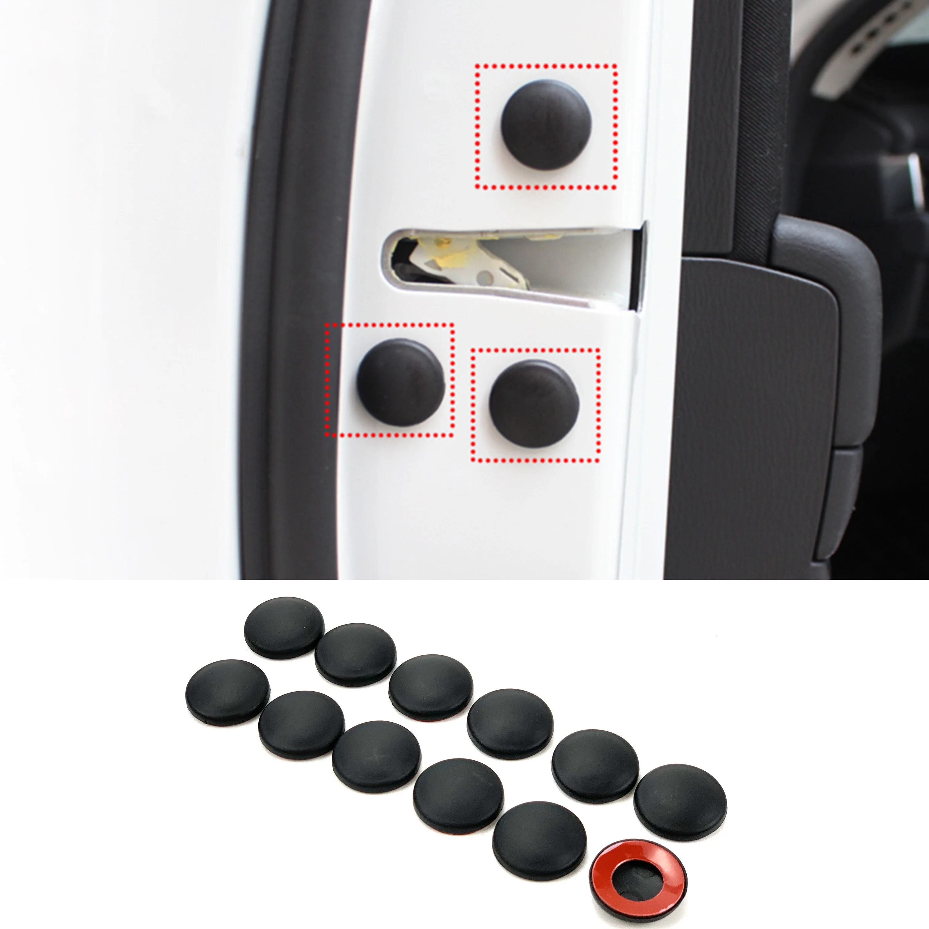 Car Door Lock Screw Protector Cover Sticker For Great Wall HAVAL WEY / BYD / Lifan / Chery / Geely / Roewe