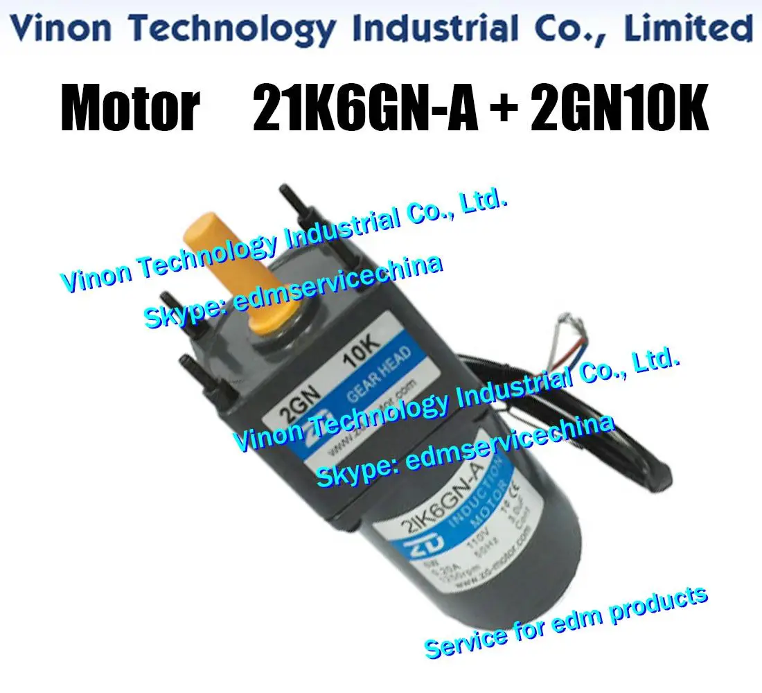 

DC Motor 21K6GN-A with 2GN10K Gear Head Set (Made in China) for Charmilles Drill EDM Machine HD,SD 200002139 Charmilles 200.002.