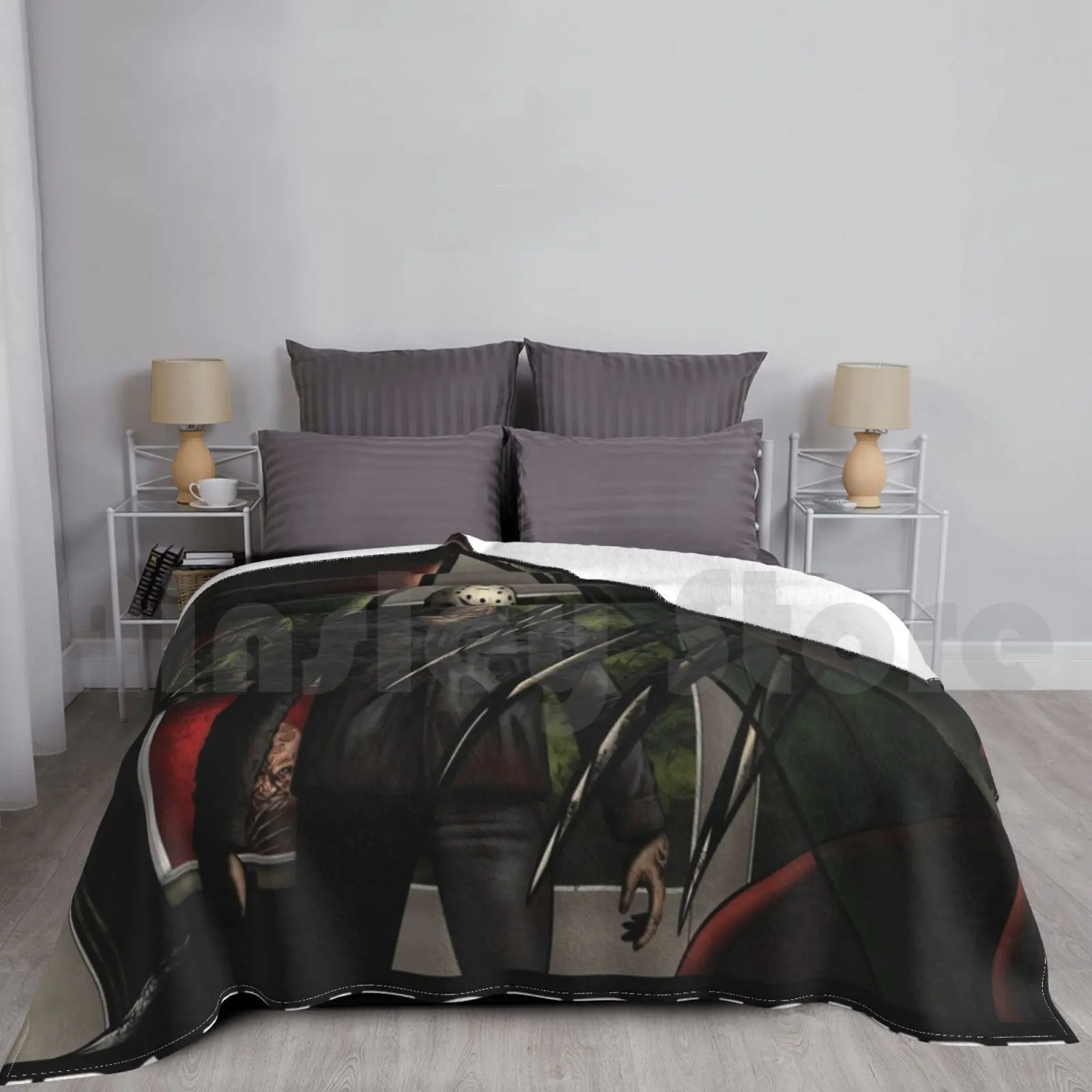 Jason The Graduate Blanket Fashion Custom Jason Voorhees Friday Halloween Zombie Monster