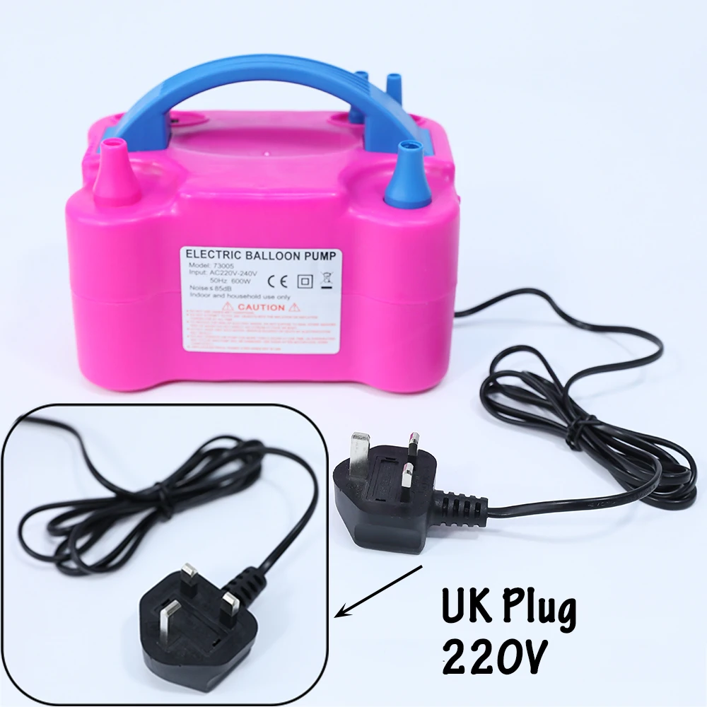 High Voltage Double Hole AC Inflatable Electric Balloon Pump Electric Air Balls Pump All Style Inflator Pump Portable Air Blower