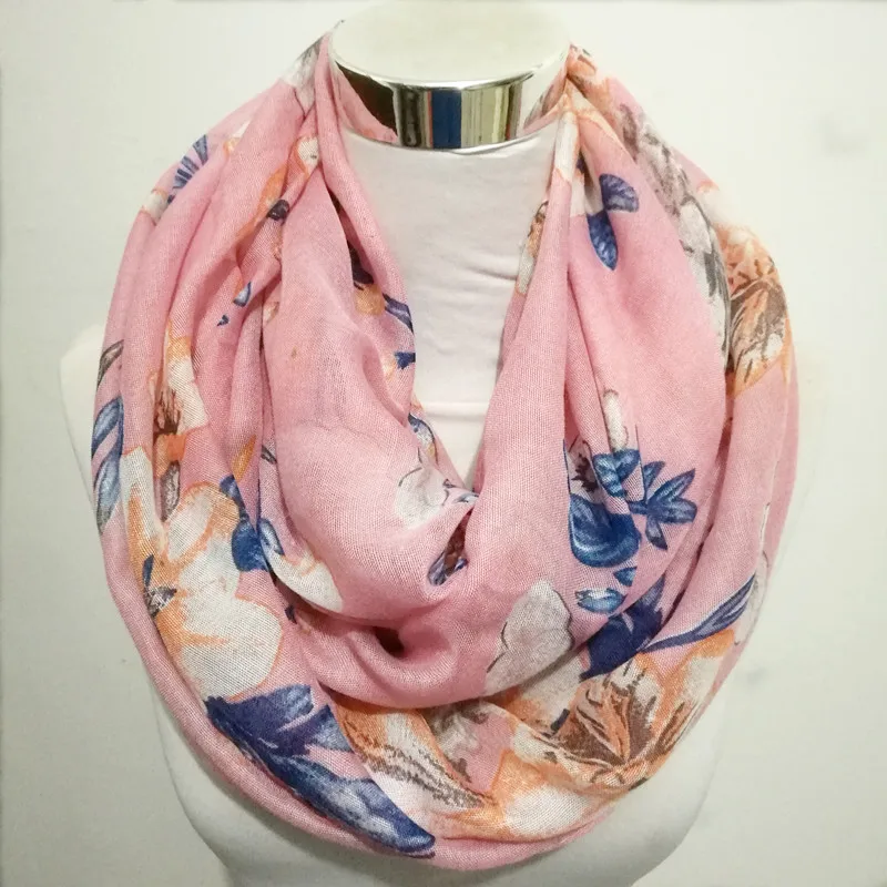 Hot circle scarf woman warm scarf flower luxury brand handkerchief beautiful building Infinity scarf fashion women scarves