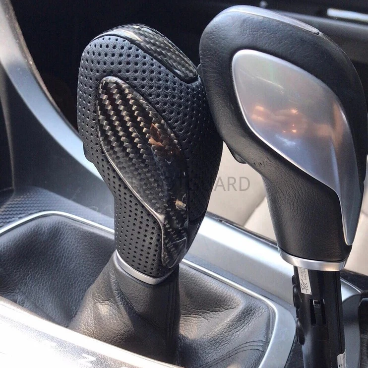 

High Quality Carbon Fiber Alcantara Perforated Leather Gear Shift Knob For Ford Mondeo Focus MK3 Edge Escort Kuga