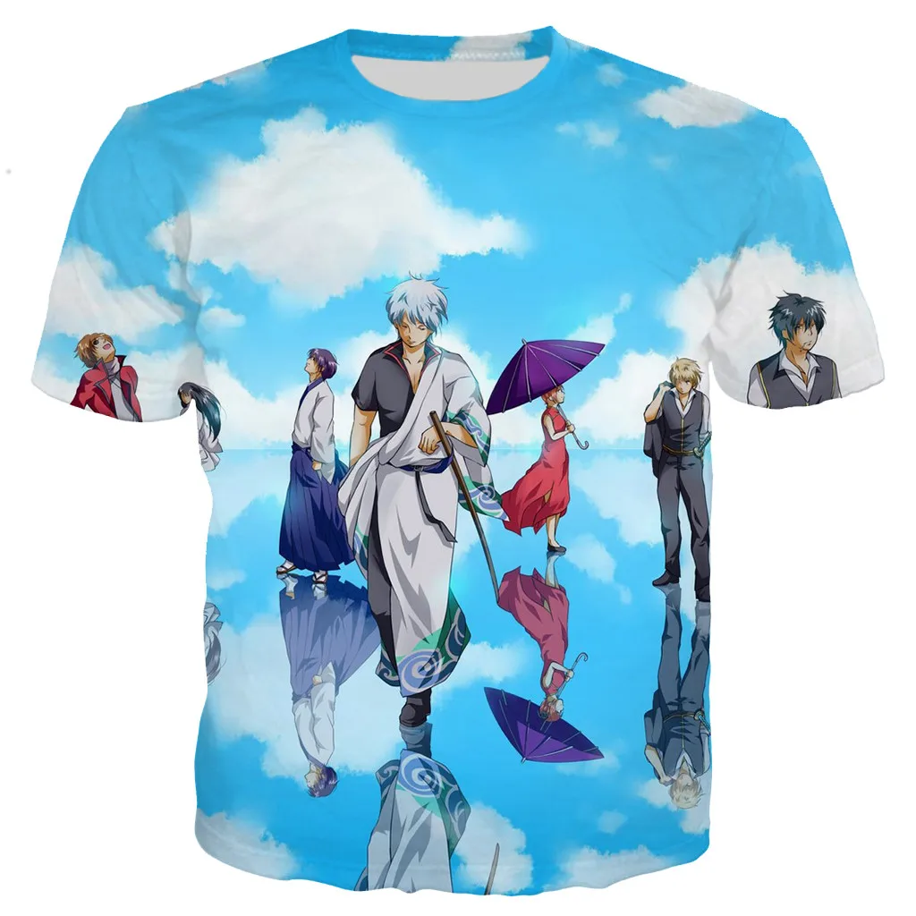 Gintama T Shirt Men/women 3D Printed T-shirts Casual Harajuku Style Tshirt Streetwear Tops