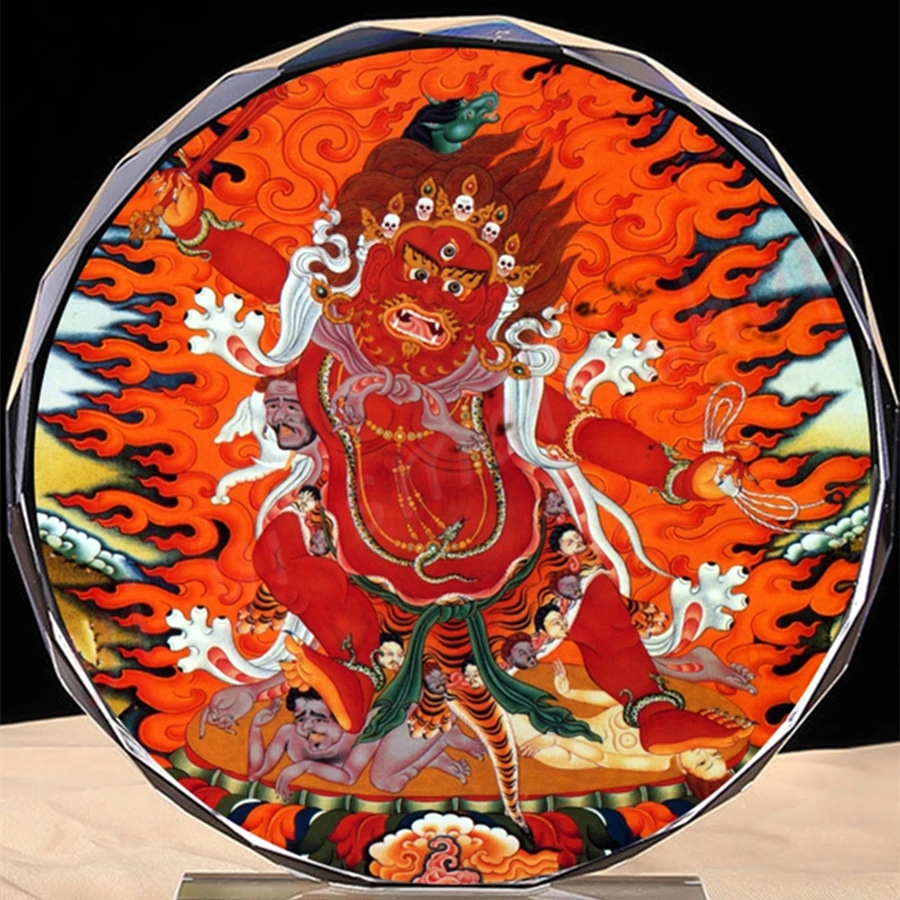 Tantric Dharma protector - Matou Ming King Buddha, Thangka portrait, altar supplies, crystal decorations, craft products