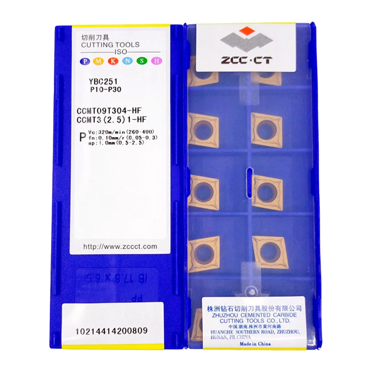 ZCC.CT CCMT09T302 CCMT09T304 CCMT09T308 YBC252 YBC251 Carbide Insert CCMT Inserts