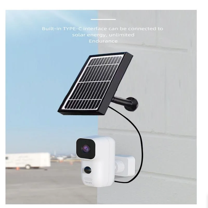 Cargador de Panel Solar de 5W y 5,5 V con Cable de 3M para cámara de seguridad exterior, batería recargable, cargador de células solares monocristalinas