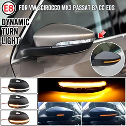 For VW Scirocco MK3 Passat B7 CC EOS Beetle Dynamic Mirror Indicator Blinker Side Mirror LED Turn Signal Light Sequential Light