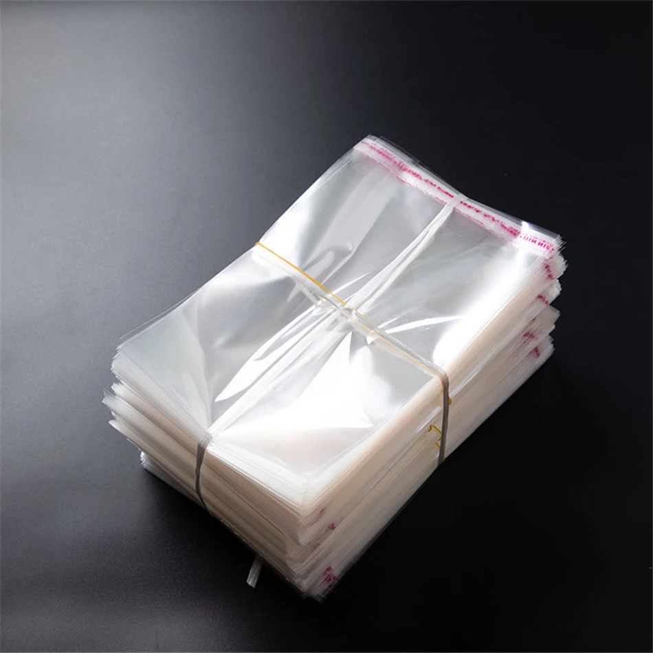 TETP 100 Stück 5 Drähte transparente selbstklebende Beutel, wiederverschließbar, wasserdicht, Geschenk, Lebensmittel, Süßigkeiten, Verpackung, OPP-Plastiktüte, Zellophan-Aufbewahrung – Detail 8