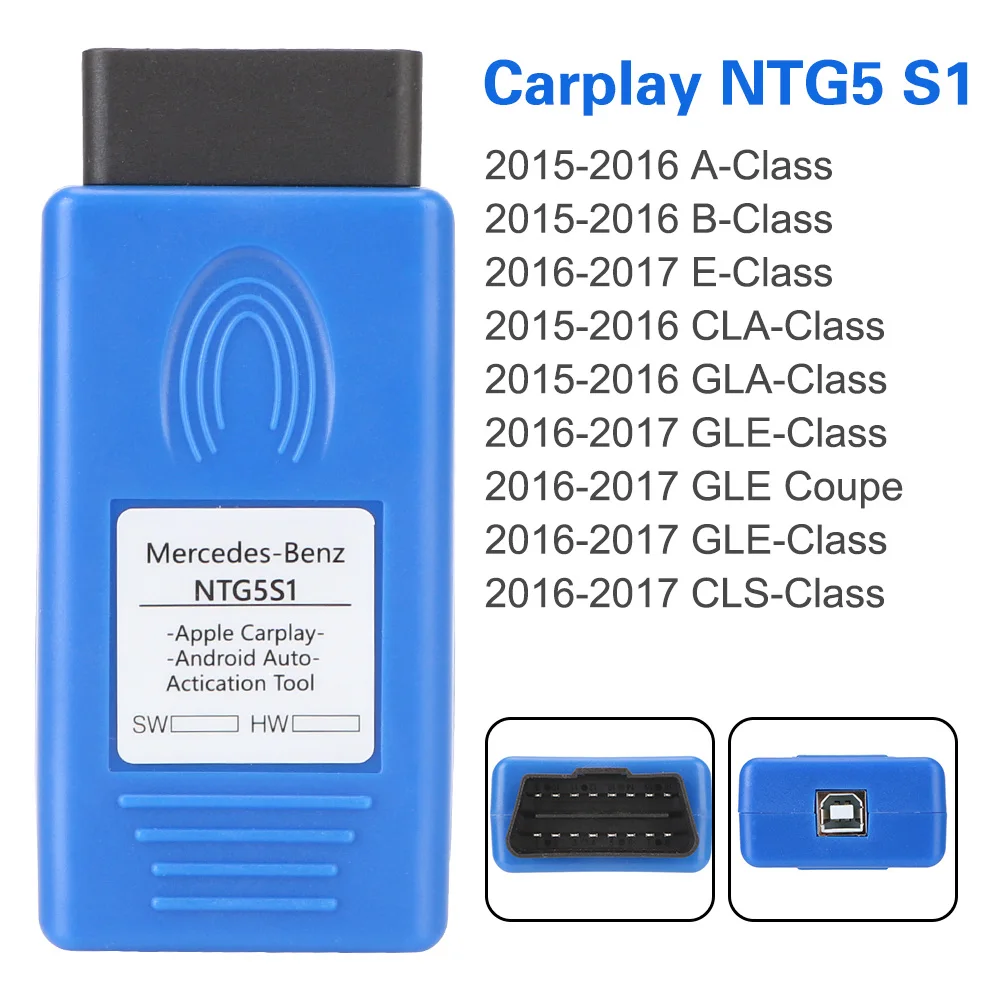 NTG5 S1 OBD2 Carplay Activation Activator NTG5S1 Diagnostic Tools Car Player Tester For Mercedes Benz Class A B E CLA GLA GLE