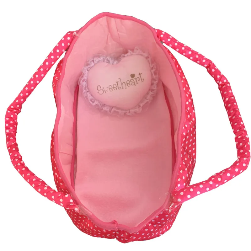 12 Inch Girls Doll Sleeping Bag Basket Hoppet Babies Sleeping Basket Newborn Baby Toys Fit 30 Cm Baby Dolls Accessories Gift