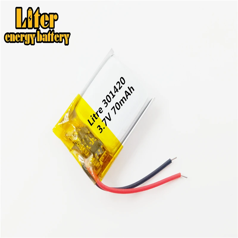 031420 301420 70MAH MP3 Bluetooth headset small toys battery 3.7V lithium battery 37V battery