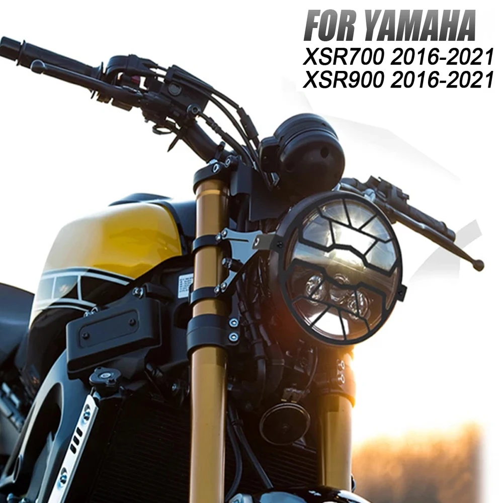 

For Yamaha XSR700 700 XSR XSR900 900 Motorcycle Steel Headlight Guard Protector Cover Protection Grill 2016-UP