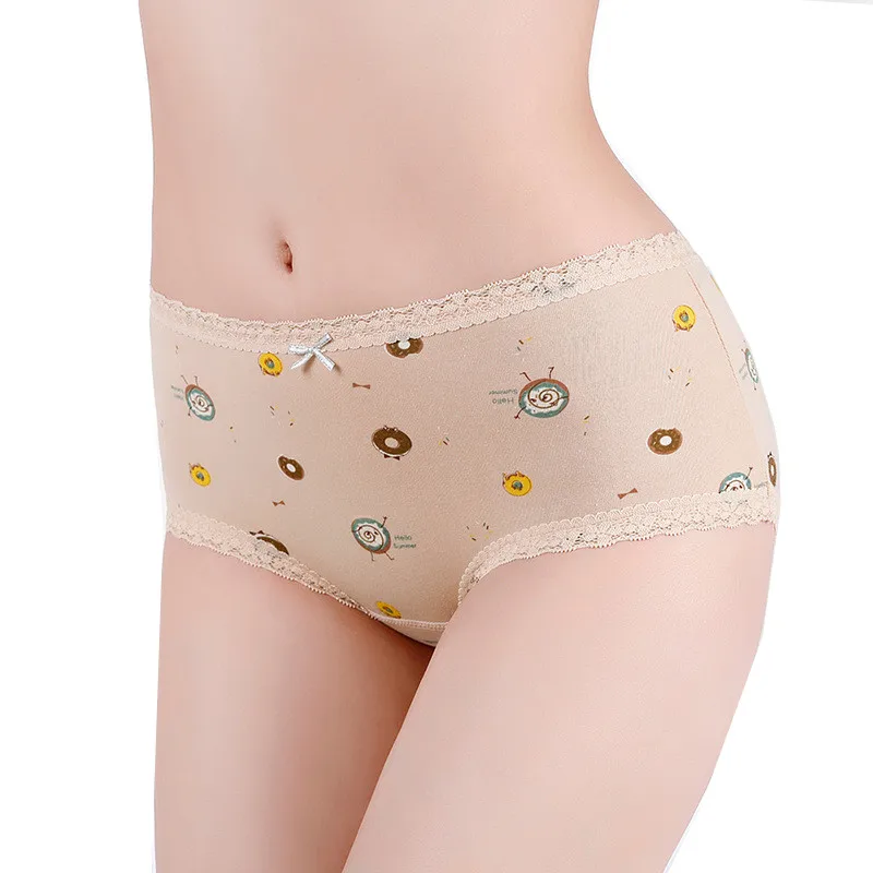 menstrual panties woman Leakproof Women\'s Cotton Briefs Cartoon Underpants Women Physiological period underwear for monthly