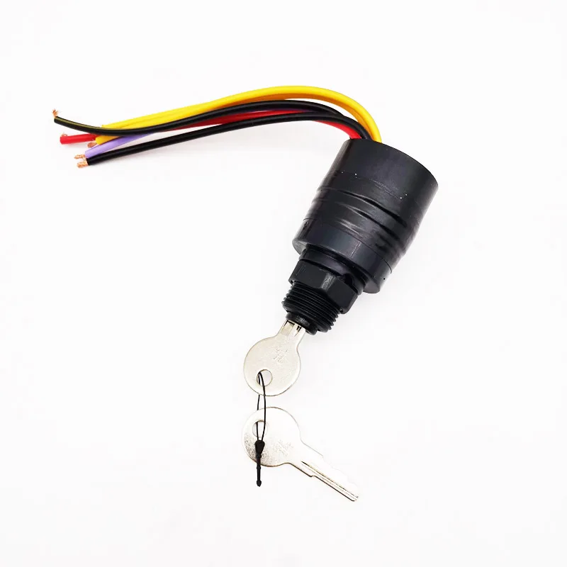 

Ignition Key Switch Push to Choke Off-Ignition-Start 6 Wire For Mercury Outboard