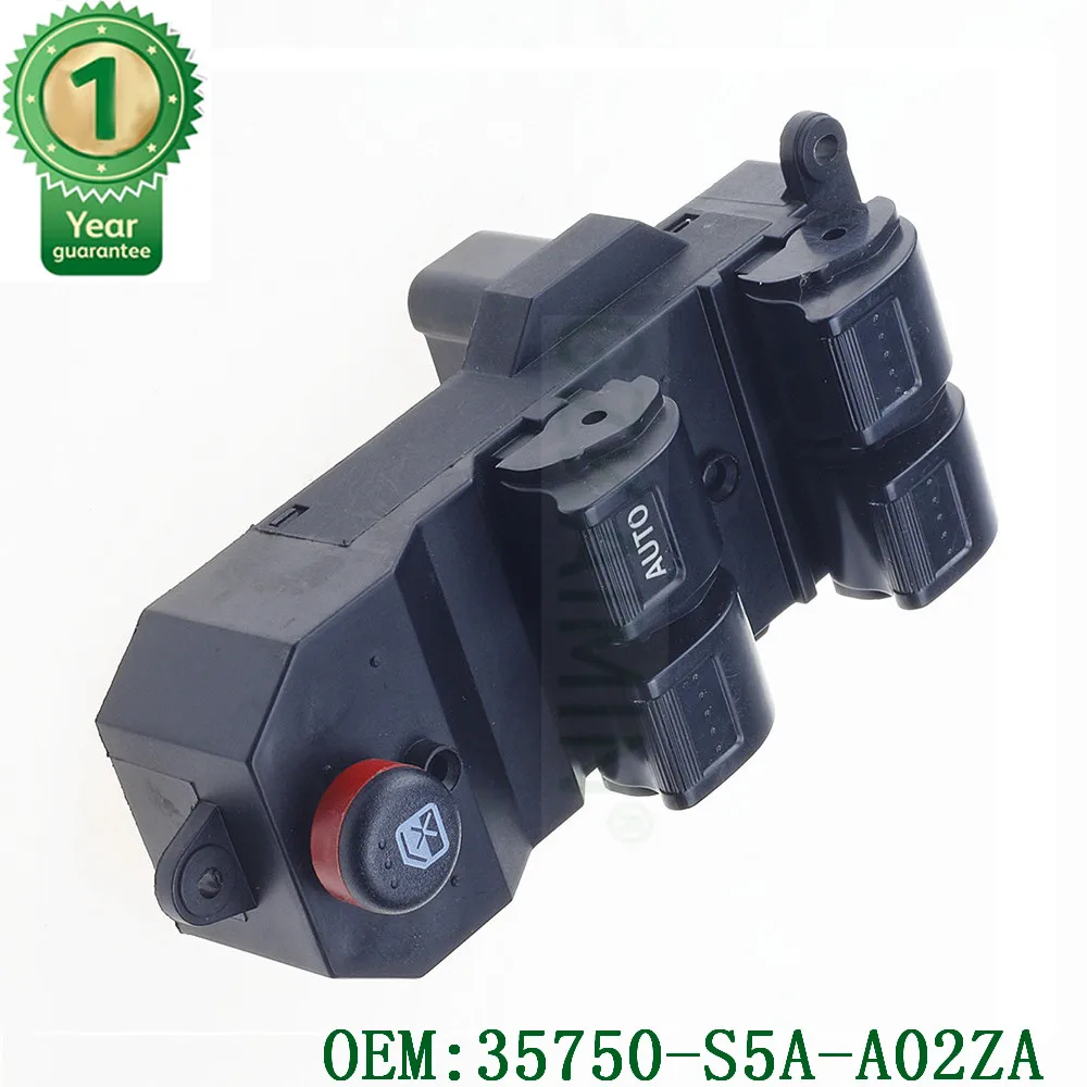 High Qualtiy Power Window Switch Master Control Switch For Honda Civic CR-V 35750-S5A-A02ZA 35750-S5A-A02ZA T-0-P