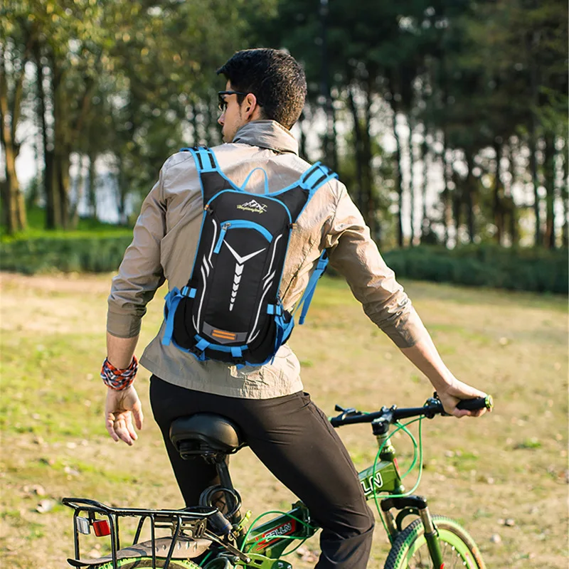 NEW 18L Sport Cycling Run Water Bag Storage Hydration Pocket Backpack Ultralight Hiking Bike Riding Pack Bladder Knapsack XA27TQ