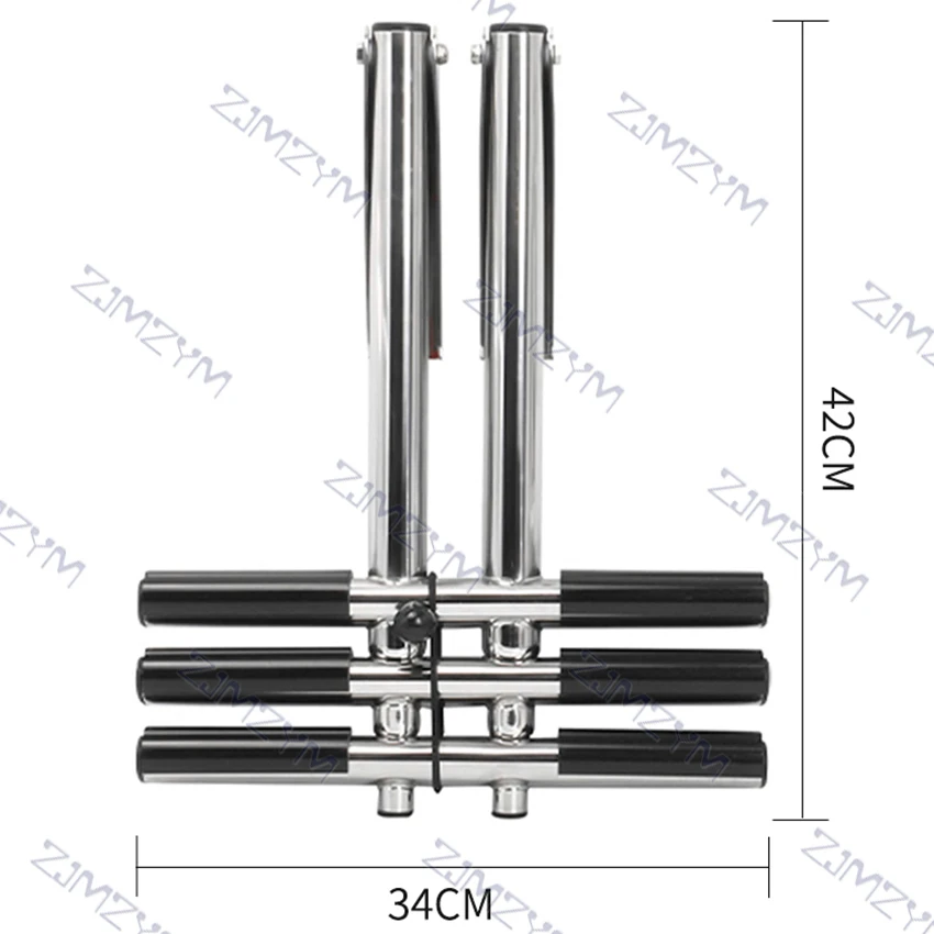 Marine Telescopische Ladder 3 Secties Folding Ladder Boot Duiken Ladder Rvs Boot Ladder Mariene Hardware Accessoires