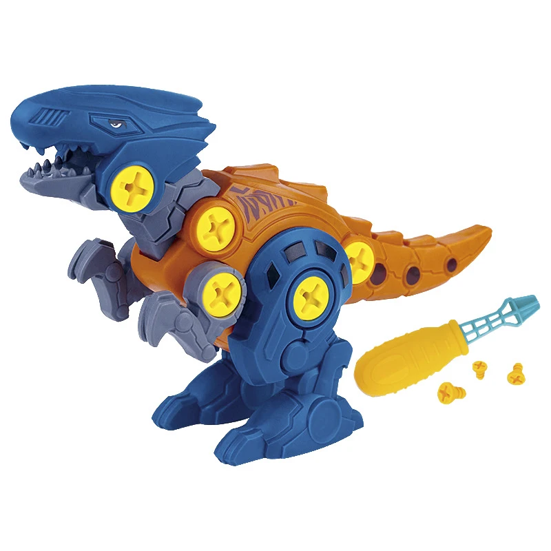 Smontaggio fai-da-te modello di dinosauro Set dado assemblaggio blocchi di plastica giocattoli educativi precoci per bambini regalo per bambini