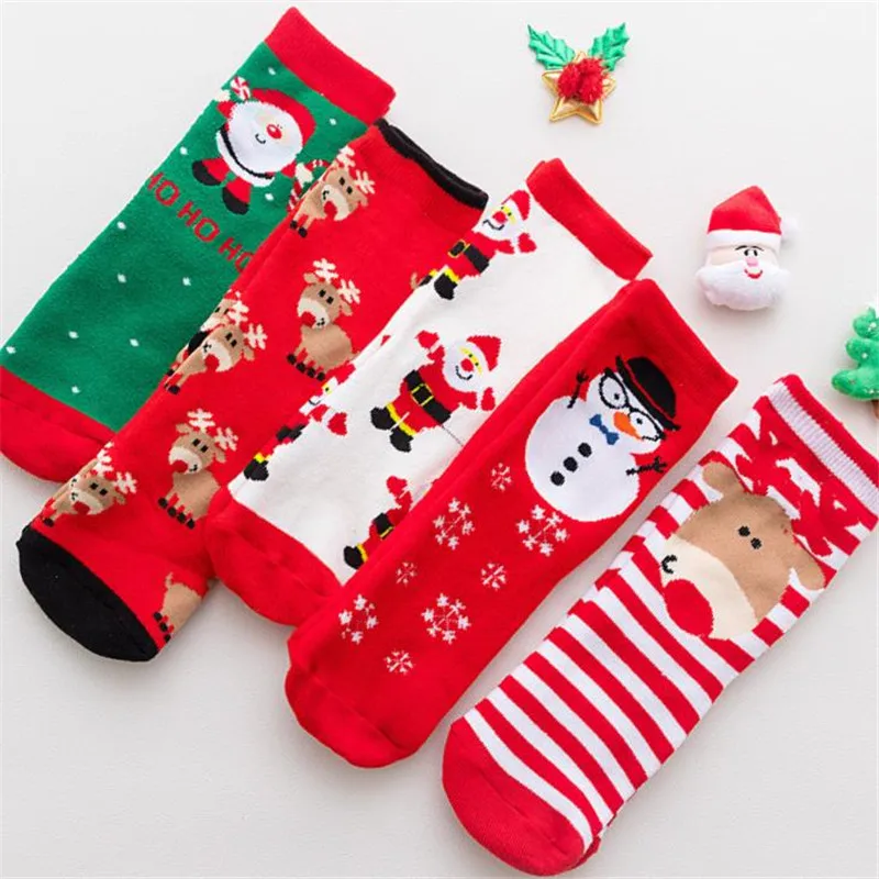 

Santa's Elk ringers thicken children's cotton stockings ZQ109