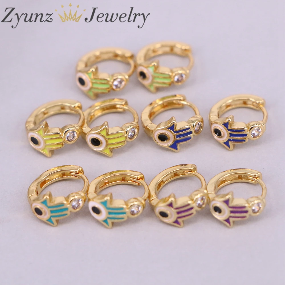 5 Pairs, Gold Plate…