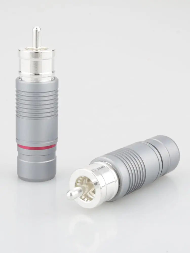 Złącza audio RCA VR010S Silver Shadow, posrebrzane, do kabli połączeniowych audio, wysoka jakość transmisji dźwięku. — zdjęcie produktu 7