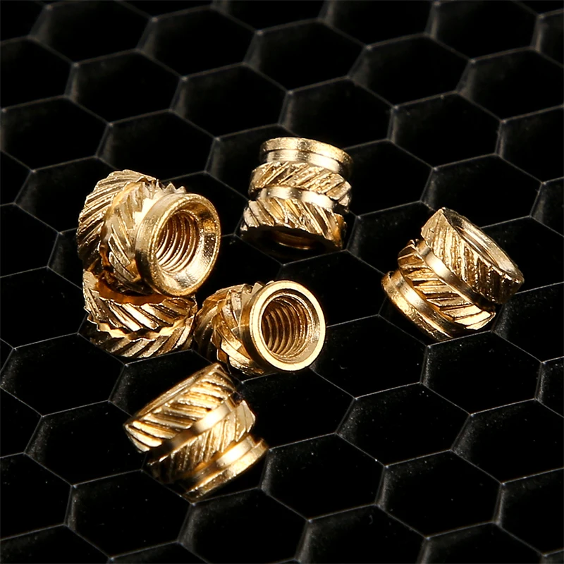 Thread Knurled Brass Embedment M3 Nuts Heat Set Insert IUB IUC for Printing 3D Printer Accessories Parts Support 50Pcs