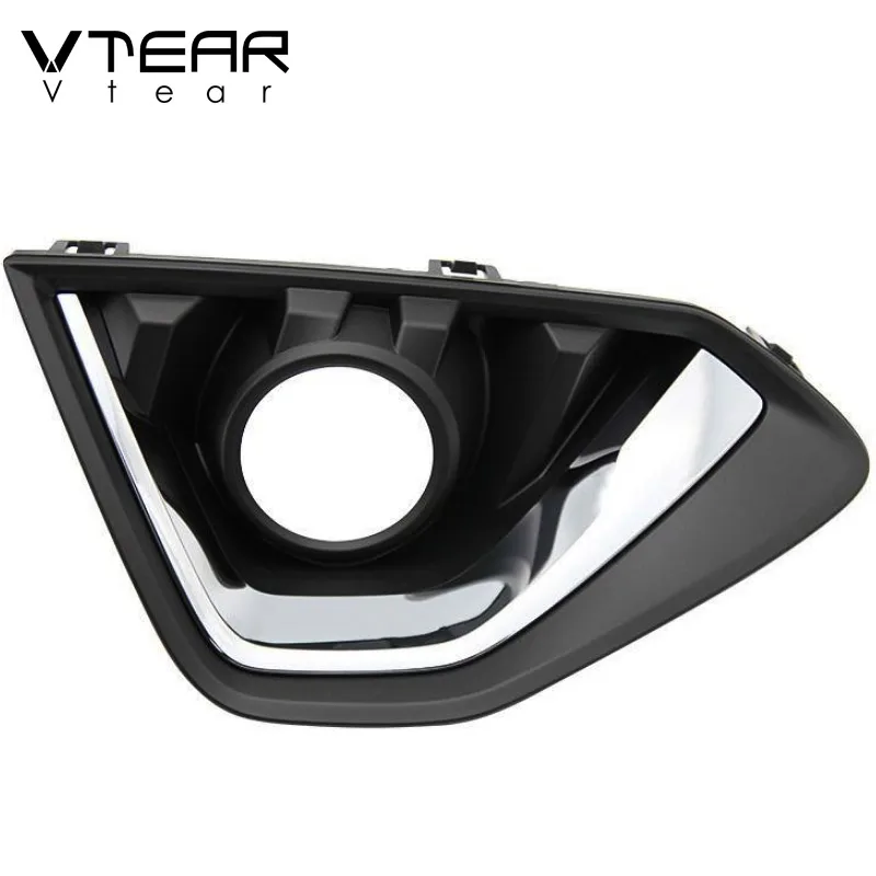 Vtear for Haval F7 F7X  Car Foglights cover Fog Light Covers Surround Air Duct frame trim accessories lamp hood decoration auto