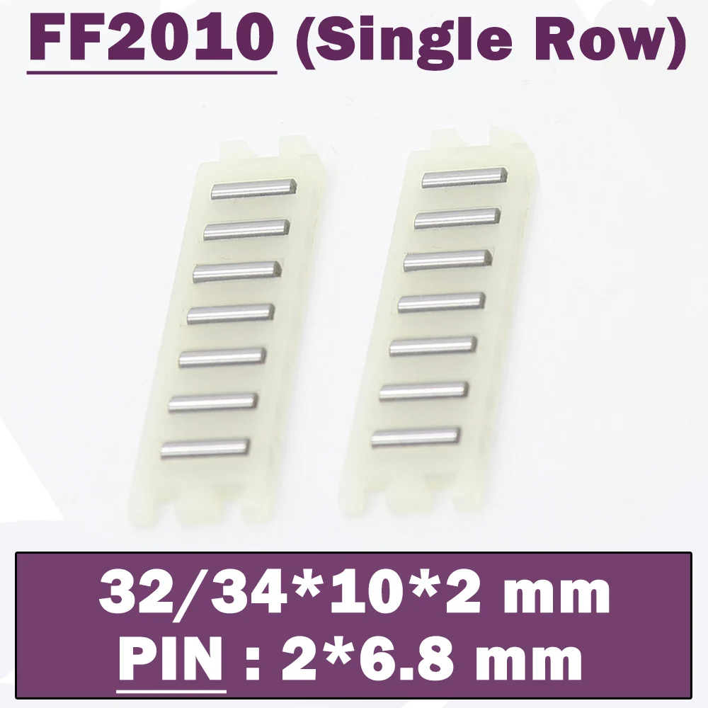 

FF2010 Single Row 2*32*10mm Linear Bearing Nylon Needle Roller Bearings ( 10 PCS ) FT2010 For Printing Machine