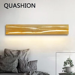 Nordic Solid Wood Rotatable LED Wall Lamp, Luz do quarto, Decoração de cabeceira, Quarto de hotel, Iluminação simples, Home Decor