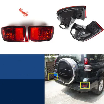 Led Headlight fog lamp tail light for Toyota Land Cruiser Prado LC120 2003-09 Angel Eye Turn Signal DRL Daytime Running Light