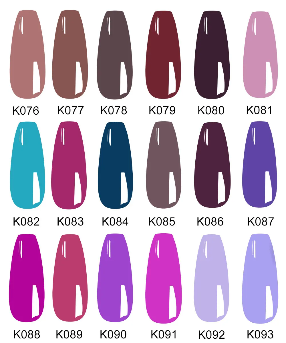 KODIES GEL Nail Polish UV/LED Semi Permanent Varnishes 8ML Wine Rose Red Gelcolor Paint Polishes Lak for Nail Art Salon Beauty