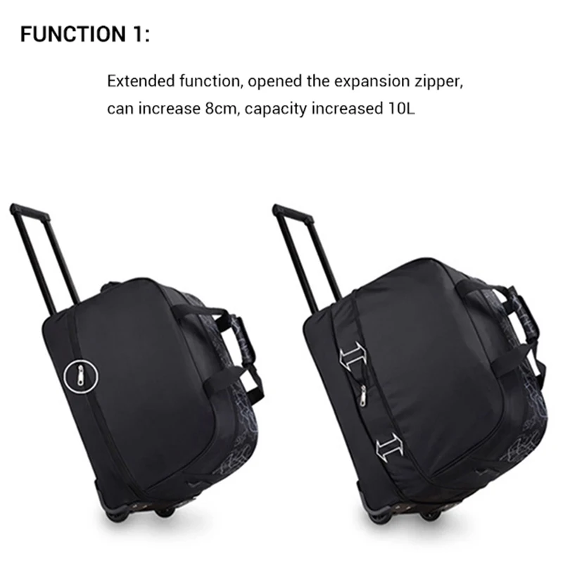 OIWAS Foldable Luggage Bag Travel Duffle Trolley bag Rolling Suitcase Women Men Travel Bags With Wheel Carry-On Bag Good Quality