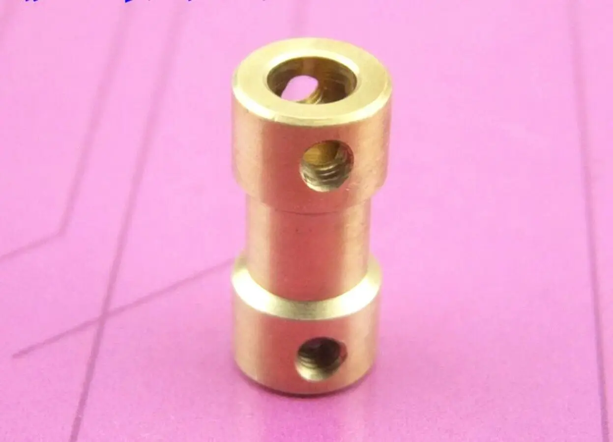 5PCS I/D 2/3/3.17/4/5/6mm Brass Shaft Coupling Coupler Connector Tire For DIY Model Decelerate Motor