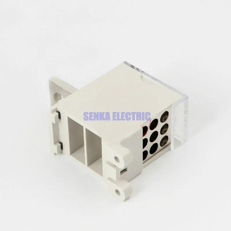 

3 pcs/lot 1 to 9 Branches Terminal Block Circuit Breaker distribution Box for 250A MCCB 4-16MM2 Universal Wire Connector