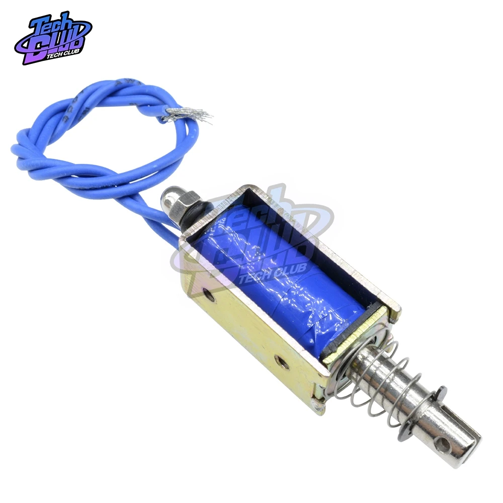 

JF-0530B Electromagnet DC 6V/12V/24V 300mA 5N 10mm Precise Pull-Push-Type Linear Motion Solenoid Reed Switch with Wire