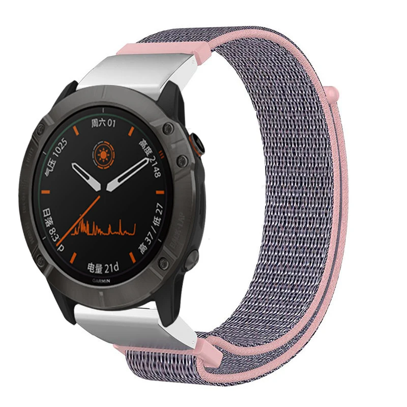 Bracelet de montre en nylon à dégagement rapide, 22mm, 26mm, compatible avec Garmin Fenix 6X 6 Pro Fenix 7X Fenix 7 Fenix 5X 5 3 3HR 935 945 EPIX