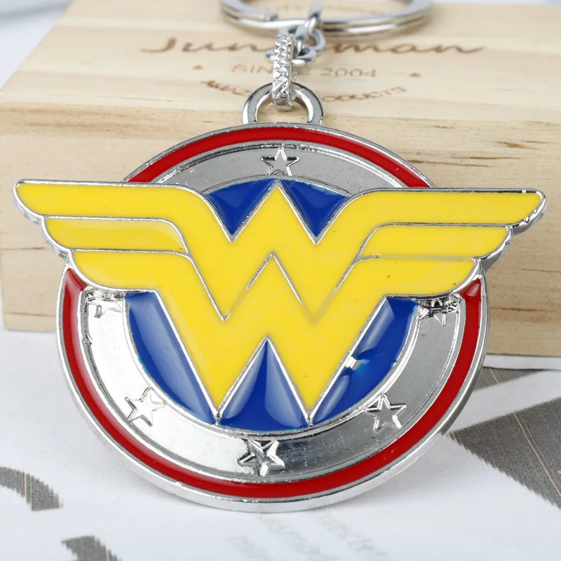 Hot Movie Wonder LOGO Key Holder Alloy Angel\'s Wings Pendant Keyring Hawk Shape Keychains Jewelry Gifts for Men and Women