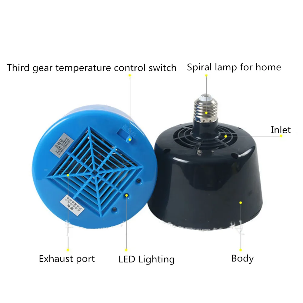 0-100W/100-300W Chicken Heating Lamp Animal Warm Light Heater Cultivation Heating Lamp Pet Chicken Livestock Heat Lamp Lighting