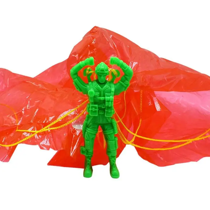 1pcs Plastic Ejecting Parachute Toy Outdoor Soldier Hand Throwing Parachute Toys for Kids Gift Novelty Sport Game