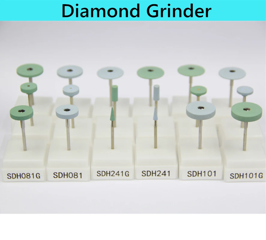 

Vsmile Diamond Stone Dental Grinder Medium Size for Dental Technician and Dental Laboratory Using,Ceramic Diamond grinders for